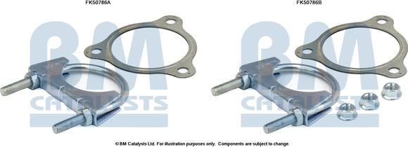 BM Catalysts FK50786 - Монтажний комплект, труба вихлопного газу autocars.com.ua