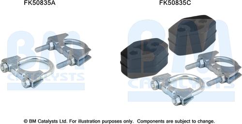 BM Catalysts FK50835 - Монтажный комплект, труба выхлопного газа avtokuzovplus.com.ua