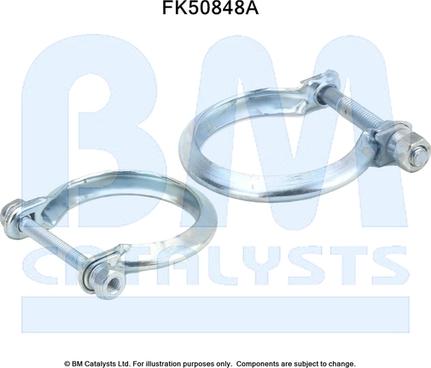 BM Catalysts FK50848 - Монтажний комплект, труба вихлопного газу autocars.com.ua