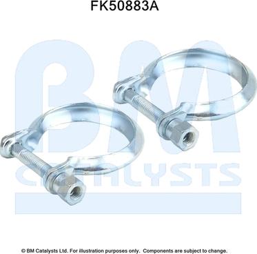 BM Catalysts FK50883 - Монтажний комплект, труба вихлопного газу autocars.com.ua