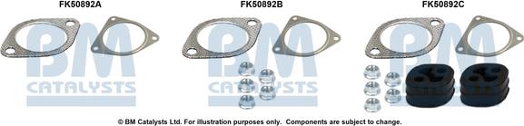BM Catalysts FK50892 - Монтажний комплект, труба вихлопного газу autocars.com.ua