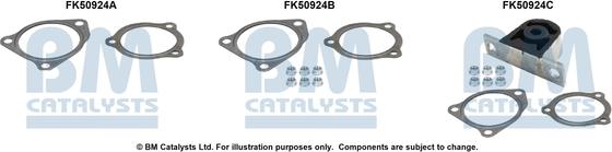 BM Catalysts FK50924 - Монтажний комплект, труба вихлопного газу autocars.com.ua