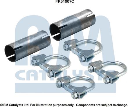 BM Catalysts FK51007 - Монтажний комплект, труба вихлопного газу autocars.com.ua