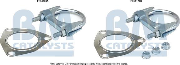 BM Catalysts FK51124 - Монтажний комплект, труба вихлопного газу autocars.com.ua