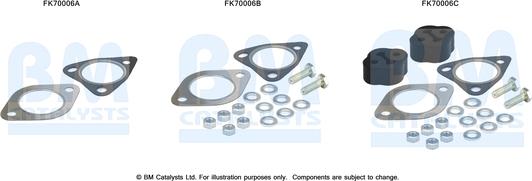 BM Catalysts FK70006 - Монтажний комплект, труба вихлопного газу autocars.com.ua