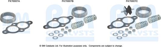 BM Catalysts FK70007 - Монтажний комплект, труба вихлопного газу autocars.com.ua