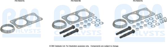 BM Catalysts FK70037 - Монтажний комплект, труба вихлопного газу autocars.com.ua