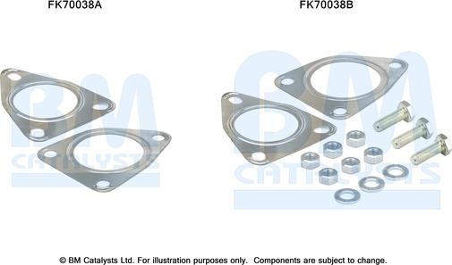 BM Catalysts FK70038 - Монтажний комплект, труба вихлопного газу autocars.com.ua