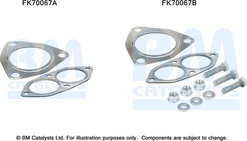 BM Catalysts FK70067 - Монтажний комплект, труба вихлопного газу autocars.com.ua