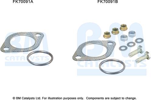 BM Catalysts FK70091 - Монтажний комплект, труба вихлопного газу autocars.com.ua