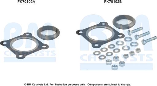 BM Catalysts FK70102 - Монтажний комплект, труба вихлопного газу autocars.com.ua