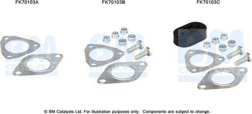 BM Catalysts FK70103 - Монтажний комплект, труба вихлопного газу autocars.com.ua