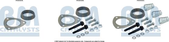 BM Catalysts FK70107 - Монтажний комплект, труба вихлопного газу autocars.com.ua