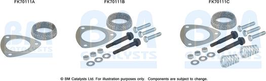 BM Catalysts FK70111 - Монтажний комплект, труба вихлопного газу autocars.com.ua