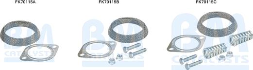 BM Catalysts FK70115 - Монтажний комплект, труба вихлопного газу autocars.com.ua