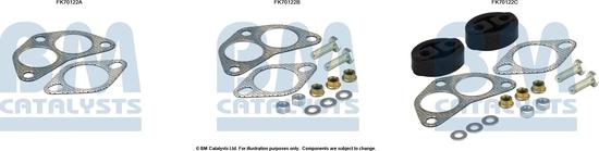 BM Catalysts FK70122 - Монтажний комплект, труба вихлопного газу autocars.com.ua