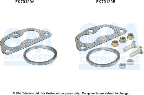 BM Catalysts FK70129 - Монтажний комплект, труба вихлопного газу autocars.com.ua