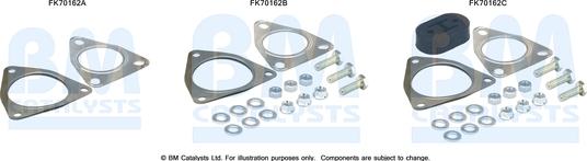 BM Catalysts FK70162 - Монтажний комплект, труба вихлопного газу autocars.com.ua