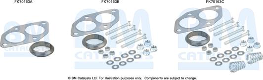 BM Catalysts FK70163 - Монтажний комплект, труба вихлопного газу autocars.com.ua