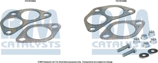 BM Catalysts FK70169 - Монтажний комплект, труба вихлопного газу autocars.com.ua