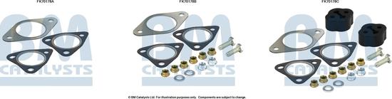 BM Catalysts FK70178 - Монтажний комплект, труба вихлопного газу autocars.com.ua