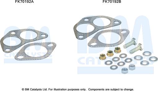 BM Catalysts FK70192 - Монтажний комплект, труба вихлопного газу autocars.com.ua
