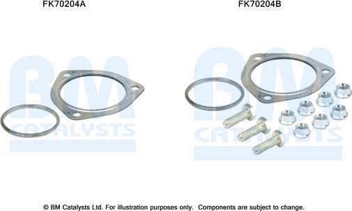 BM Catalysts FK70204 - Монтажный комплект, труба выхлопного газа avtokuzovplus.com.ua