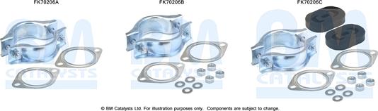 BM Catalysts FK70206 - Монтажный комплект, труба выхлопного газа avtokuzovplus.com.ua