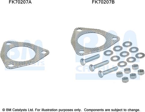 BM Catalysts FK70207 - Монтажний комплект, труба вихлопного газу autocars.com.ua