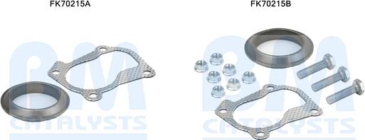 BM Catalysts FK70215 - Монтажний комплект, труба вихлопного газу autocars.com.ua