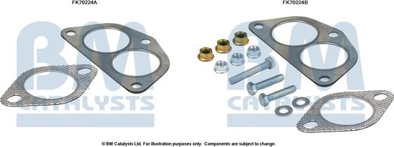 BM Catalysts FK70224 - Монтажний комплект, труба вихлопного газу autocars.com.ua