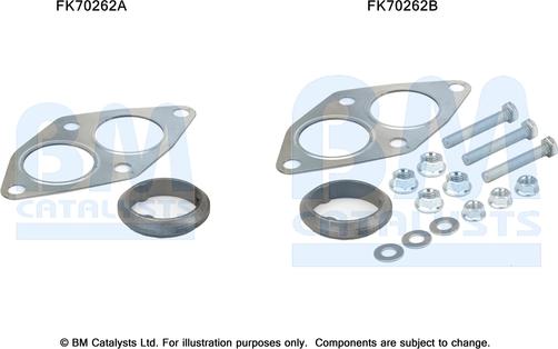 BM Catalysts FK70262 - Монтажний комплект, труба вихлопного газу autocars.com.ua