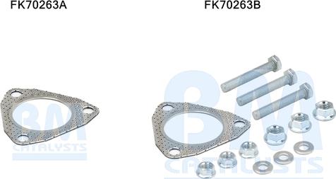 BM Catalysts FK70263 - Монтажний комплект, труба вихлопного газу autocars.com.ua