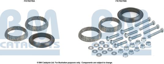 BM Catalysts FK70276 - Монтажний комплект, труба вихлопного газу autocars.com.ua