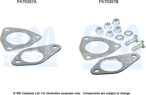 BM Catalysts FK70307 - Монтажний комплект, труба вихлопного газу autocars.com.ua