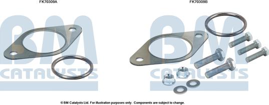 BM Catalysts FK70309 - Монтажний комплект, труба вихлопного газу autocars.com.ua