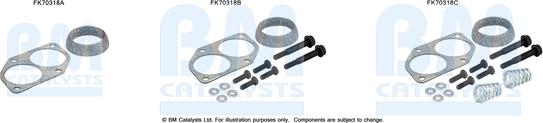 BM Catalysts FK70318 - Монтажний комплект, труба вихлопного газу autocars.com.ua