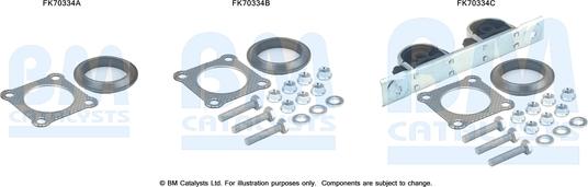 BM Catalysts FK70334 - Монтажный комплект, труба выхлопного газа avtokuzovplus.com.ua