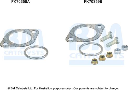 BM Catalysts FK70359 - Монтажний комплект, труба вихлопного газу autocars.com.ua