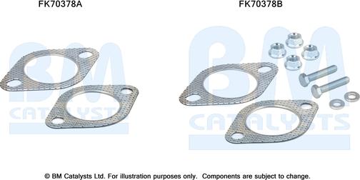 BM Catalysts FK70378 - Монтажний комплект, труба вихлопного газу autocars.com.ua