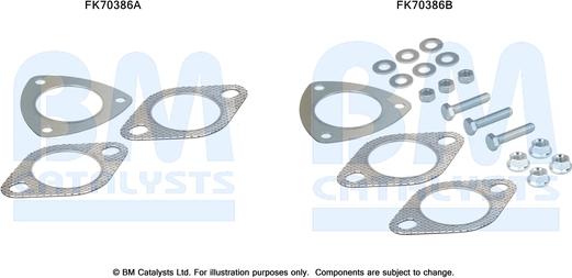 BM Catalysts FK70386 - Монтажний комплект, труба вихлопного газу autocars.com.ua