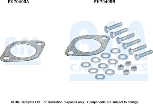 BM Catalysts FK70409 - Монтажний комплект, труба вихлопного газу autocars.com.ua