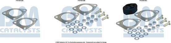 BM Catalysts FK70419 - Монтажний комплект, труба вихлопного газу autocars.com.ua