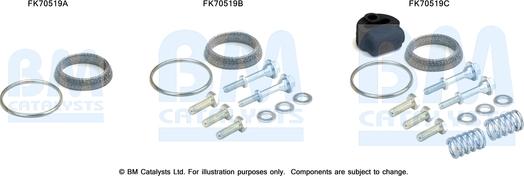 BM Catalysts FK70519 - Монтажний комплект, труба вихлопного газу autocars.com.ua