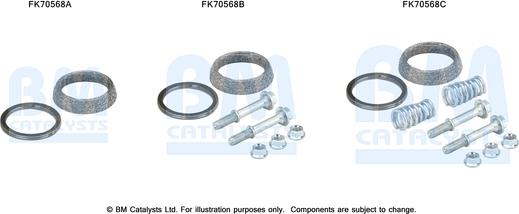 BM Catalysts FK70568 - Монтажний комплект, труба вихлопного газу autocars.com.ua