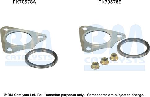 BM Catalysts FK70578 - Монтажний комплект, труба вихлопного газу autocars.com.ua