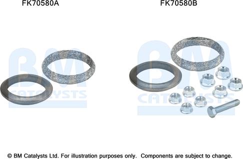 BM Catalysts FK70580 - Монтажный комплект, труба выхлопного газа avtokuzovplus.com.ua