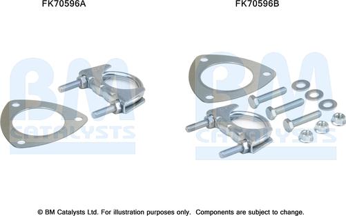 BM Catalysts FK70596 - Монтажний комплект, труба вихлопного газу autocars.com.ua