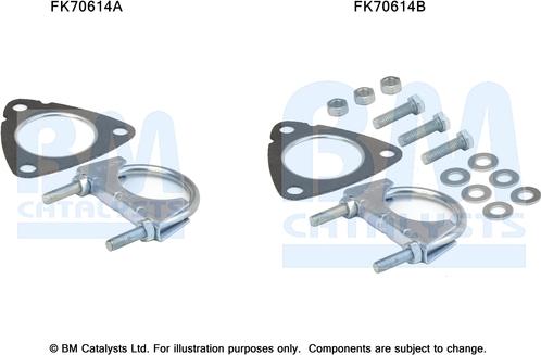 BM Catalysts FK70614 - Монтажний комплект, труба вихлопного газу autocars.com.ua