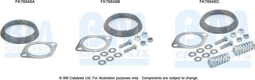 BM Catalysts FK70646 - Монтажний комплект, труба вихлопного газу autocars.com.ua